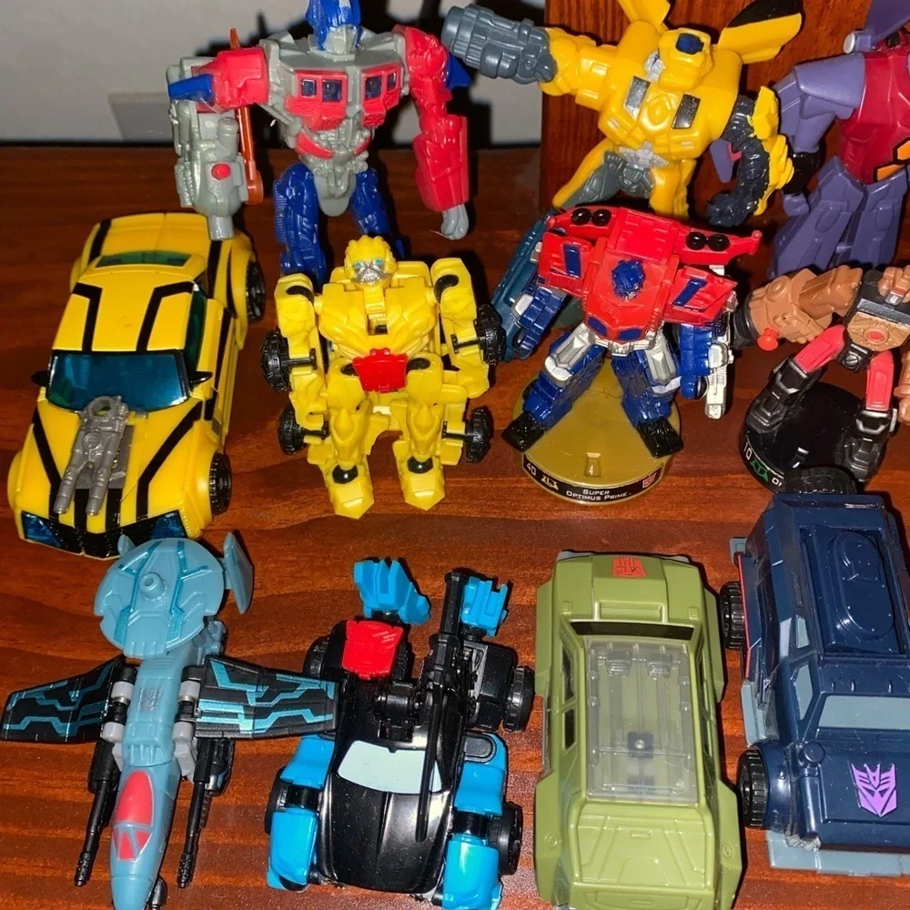 Vintage First Edition Bumblebee + 21 Lot Of Mini/Small Transformer Hasbro Toys